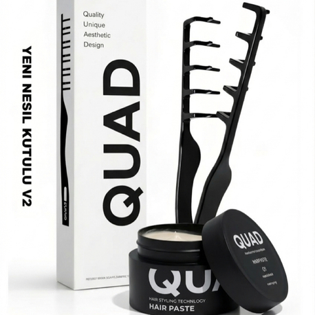 Q1 Look Saç Şekillendirici Matte Hair Paste – QUAD Mucizevi Tarak