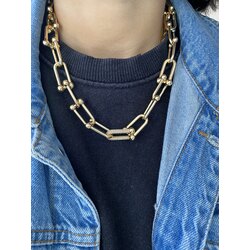 gold T kolye