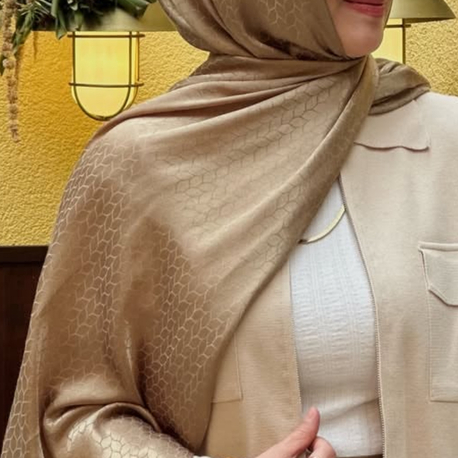 Örgü Desenli Jakar Şal