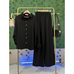 Cupro Kumaş Pantolon-Gömlek Takım