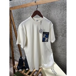 Loewe Göğüs Örgü Logo Baskılı T-Shirt