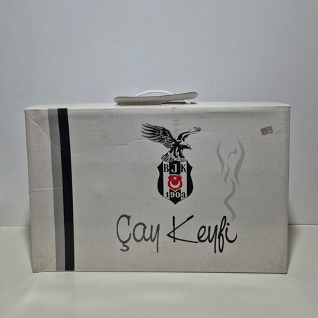 BEŞİKTAŞ LİSANSLI 6'LI ÇAY BARDAĞI SETİ (Büyük Boy)