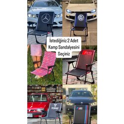2 adet kamp sandalyesi 