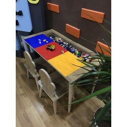 Lego Masası + 2 Sandalye 