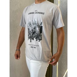 ARMANİ EXCHANGE OVERSİZE BASKILI BİSİKLET YAKA T-SHİRT 
