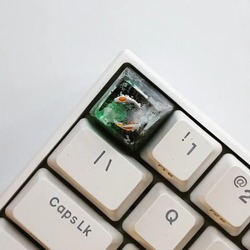 SA Profile koi green white keycap