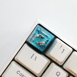 SA Profile koi blue white keycap