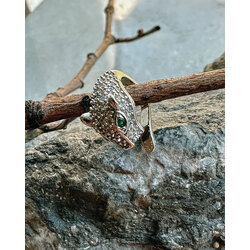 Taşlı Kaplan Ear Cuff
