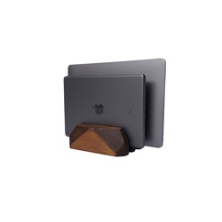 İKİLİ AHŞAP DİKEY LAPTOP STANDI