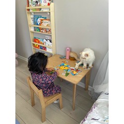 MONTESSORİ ÇOCUK MASASI VE 2 ADET SANDALYE 