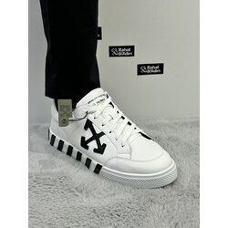 Off-White Deri Ok Tasarımlı Sneaker – Beyaz