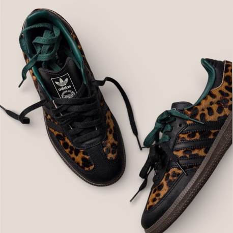 adidas Samba OG Black Green Leopard