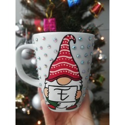 El boyamasi porselen taşlı kupa 
