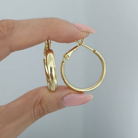 14K Renkte Xuping Halka Küpe 