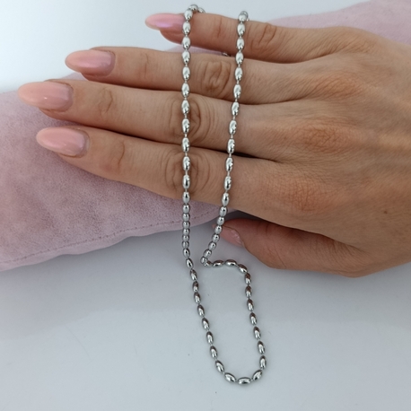 Silver Xuping 45+ 5 cm  Badem Dorika Zincir Kolye 
