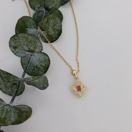 14K Renkte Xuping Blush Kolye 