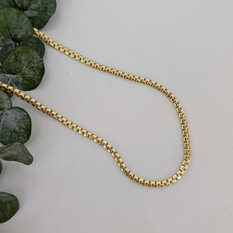 14K Renkte Xuping 45 cm Cube Kolye 