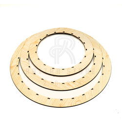 3’lü Rattan Tabanlık Kasnak Set