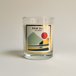 RAW SUN Pink Peony Cam Doğal Soya Mumu 160 Gr