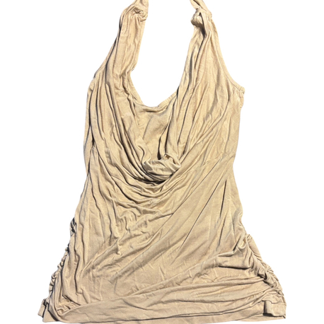 Network Draped Halter Top