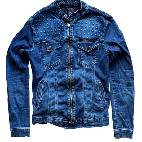  Studded Denim Jacket