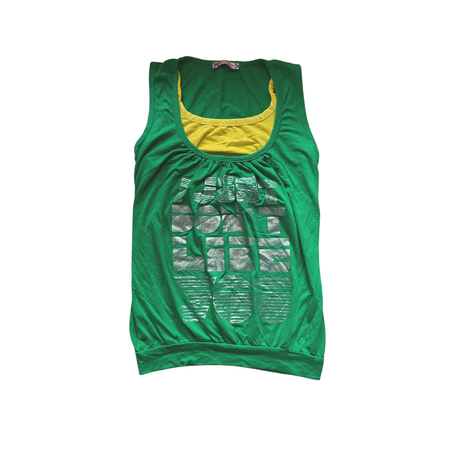 Layered Graphic Tank Top