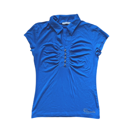 Ruched Button Front Top