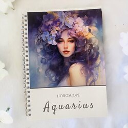 Aquarius Defter | Kova Burcu | A5 Boyutu | 32/64 sayfa