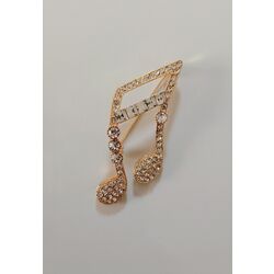 Nota Zirkon Taşlı Gold Broş 