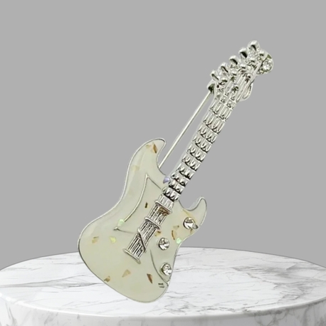 Gitar Detaylı Broş 