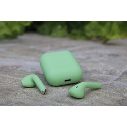 i12 Mat Yeşil Renkli TWS Airpods Kulaklık