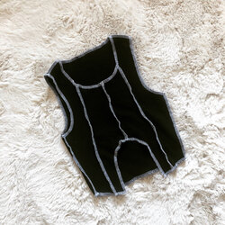 Siyah Crop top