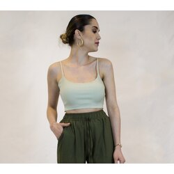 Çağla yeşili crop top
