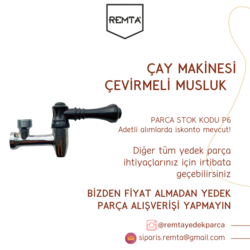 REMTA ÇAY MAKİNESİ ÇEVİRMELİ MUSLUK P6