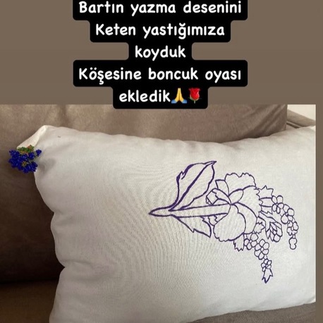 Yazma desenli yastık