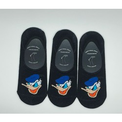 3'lü Unisex Donald Duck Desen Babet Çorap