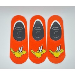 3'lü Unisex Duffy Duck Desen Babet Çorap