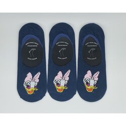 3’lü Unisex Daisy Duck Desen Babet Çorap