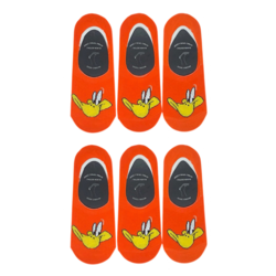 12'li Daffy Duck Desen Unisex Babet Çorap