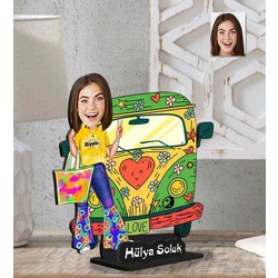 KİŞİYE ÖZEL KARİKATÜR BİBLO