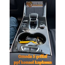 Omoda 5 şeffaf ppf konsol kaplama