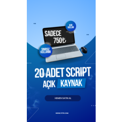 20 ADET KURUMSAL SCRİPT Multi Dil Açık Kaynak Gelişmiş Yönetim Paneli ✅