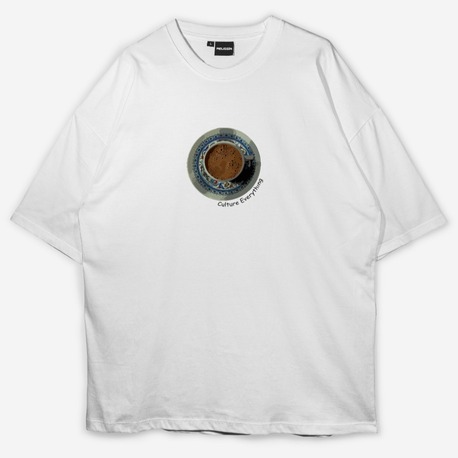 Türk kahvesi Baskılı Oversize T-shirt 