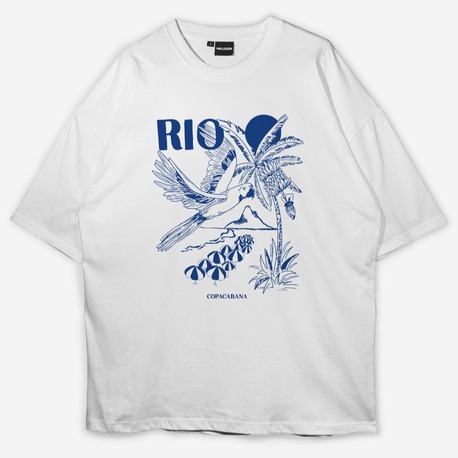 Rio Baskılı Oversize T-shirt 
