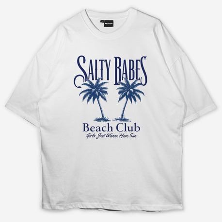 Salty babes Baskılı Oversize T-shirt 
