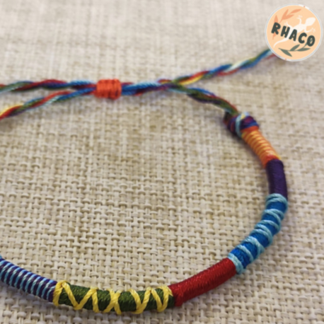 001 Çok renk rasta bileklik