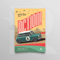 Austin Mini Cooper S – Premium Poster (A4)