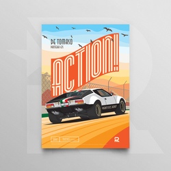 DeTomaso Pantera GTS – Premium Poster (A4)