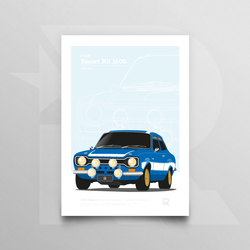 Ford Escort RS1600 – Premium Poster (A4)