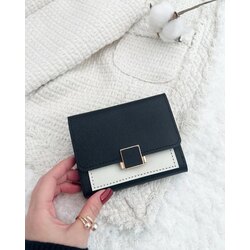 square metal detaylı cüzdan